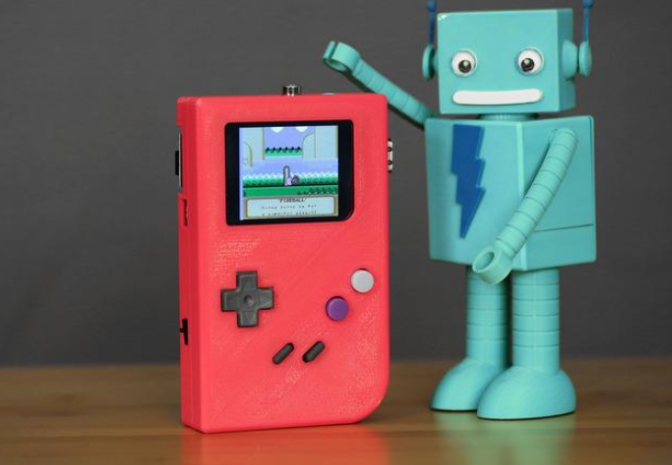 Adafruit 3D Prints Raspberry Pi Based GameBoy