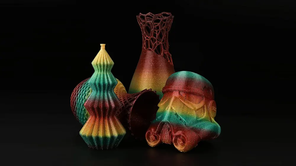 LOCYFENS Rainbow PLA Filament 1.75mm 3D Printer Filament