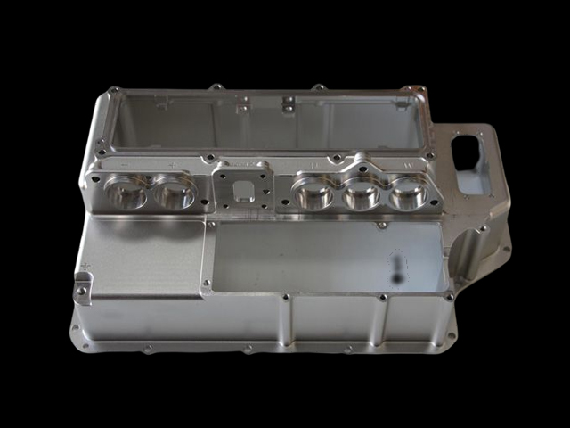 CNC-milled aluminum alloy car engine