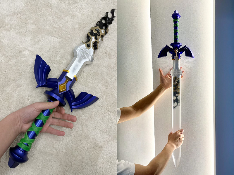 1:1 Life-scale Master Sword with Clear Sheath